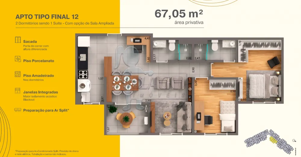 Comprar Apartamentos / Padrão em Bonfim Paulista R$ 279.900,00 - Foto 3