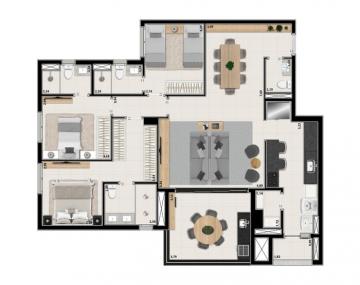 imagem 4 - Apartamento de 126m² com 03 quartos à venda - Jardim Olhos D`Água II imagem 4 - Apartamento de 126m² com 03 quartos à venda - Jardim Olhos D`Água II