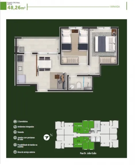 imagem 2 - Lançamento: Vista do Parque - Apartamento de 48m² com 02 quartos à venda - Vila Virgínia imagem 2 - Lançamento: Vista do Parque - Apartamento de 48m² com 02 quartos à venda - Vila Virgínia