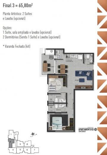 imagem 5 - Apartamento de 65m² com 02 suítes à venda - Nova Aliança imagem 5 - Apartamento de 65m² com 02 suítes à venda - Nova Aliança