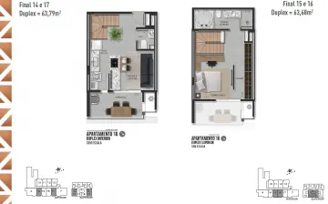 imagem 5 - Apartamento duplex de 63m² com 01 suíte à venda - Nova Aliança imagem 5 - Apartamento duplex de 63m² com 01 suíte à venda - Nova Aliança