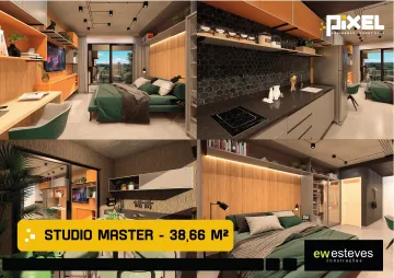 imagem 1 - Apartamento studio de 38m² à venda - Vila Monte Alegre imagem 1 - Apartamento studio de 38m² à venda - Vila Monte Alegre