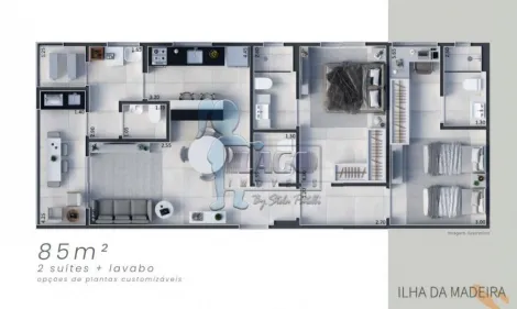 imagem 5 - Apartamento de 85m² com 02 quartos à venda - Nova Aliança imagem 5 - Apartamento de 85m² com 02 quartos à venda - Nova Aliança
