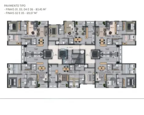 imagem 5 - Apartamento de 83m² com 03 quartos à venda - Jardim Botânico imagem 5 - Apartamento de 83m² com 03 quartos à venda - Jardim Botânico