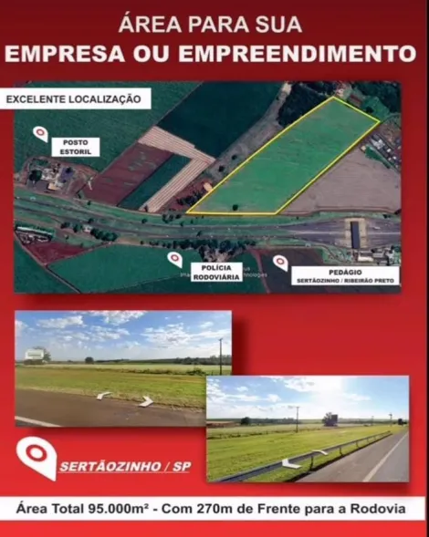 SERTAOZINHO Jardim Recreio dos Bandeirantes Area Venda R$6.000.000,00  Area do terreno 95000.00m2 