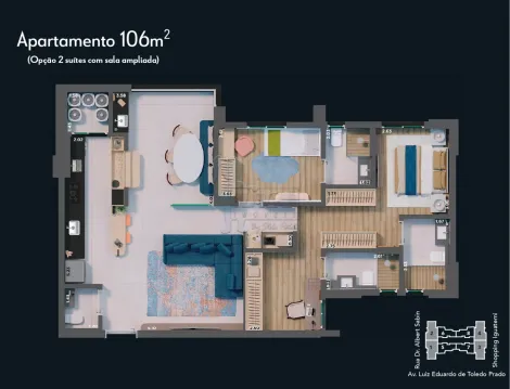imagem 1 - Apartamento de 106m² com 03 suítes à venda - Vila do Golfe imagem 1 - Apartamento de 106m² com 03 suítes à venda - Vila do Golfe