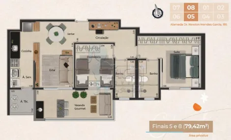 imagem 1 - Apartamento de 79m² com 02 quartos à venda - Jardim Olhos D`Água II imagem 1 - Apartamento de 79m² com 02 quartos à venda - Jardim Olhos D`Água II