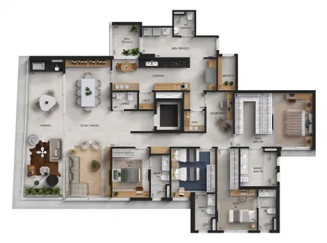 imagem 4 - Lançamento Artse - Apartamento de 237m² com 04 suítes à venda - Jardim Ilhas do Sul imagem 4 - Lançamento Artse - Apartamento de 237m² com 04 suítes à venda - Jardim Ilhas do Sul