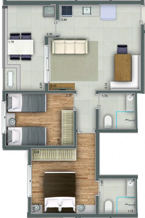 imagem 2 - Lançamento: Atmosfera - Apartamento de 60m² com 02 quartos à venda - Vila do Golf imagem 2 - Lançamento: Atmosfera - Apartamento de 60m² com 02 quartos à venda - Vila do Golf