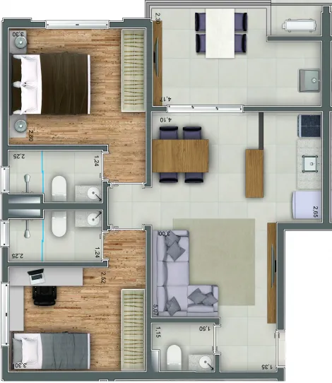 imagem 2 - Lançamento: Atmosfera - Apartamento de 65m² com 02 suítes à venda - Vila do Golf imagem 2 - Lançamento: Atmosfera - Apartamento de 65m² com 02 suítes à venda - Vila do Golf