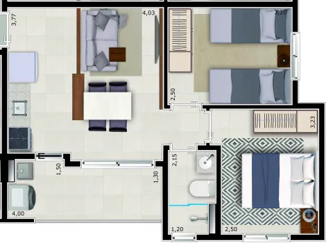 imagem 2 - Lançamento: Vista dos Lagos - Apartamento 48m² com 02 quartos e sacada à venda - Parque dos Lagos imagem 2 - Lançamento: Vista dos Lagos - Apartamento 48m² com 02 quartos e sacada à venda - Parque dos Lagos