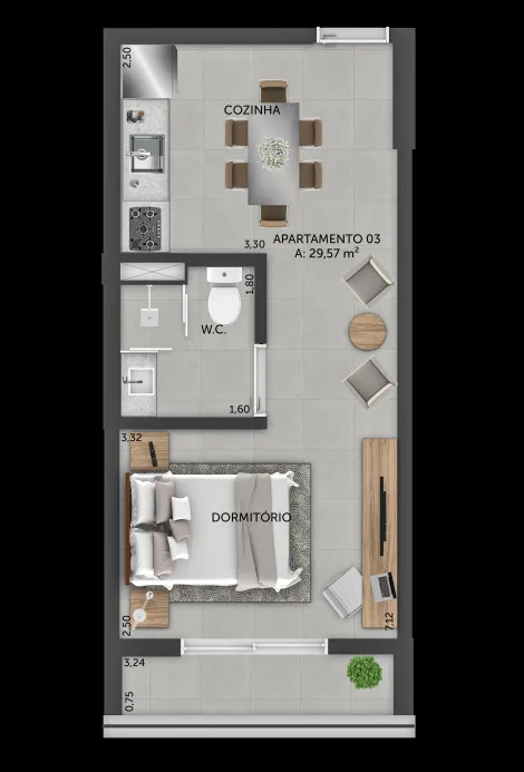 imagem 2 - Lançamento: Barão de Valença - Apartamento studio de 29m² com sacada à venda - Vila Tibério imagem 2 - Lançamento: Barão de Valença - Apartamento studio de 29m² com sacada à venda - Vila Tibério