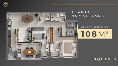imagem 2 - Lançamento: Solaris - Apartamento de 108m² com 03 suítes à venda - Vila do Golf imagem 2 - Lançamento: Solaris - Apartamento de 108m² com 03 suítes à venda - Vila do Golf