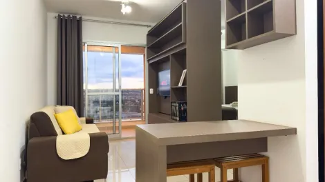 imagem 2 - Apartamento flat mobiliado de 37m² com 01 quarto para locação - Ribeirânia imagem 2 - Apartamento flat mobiliado de 37m² com 01 quarto para locação - Ribeirânia