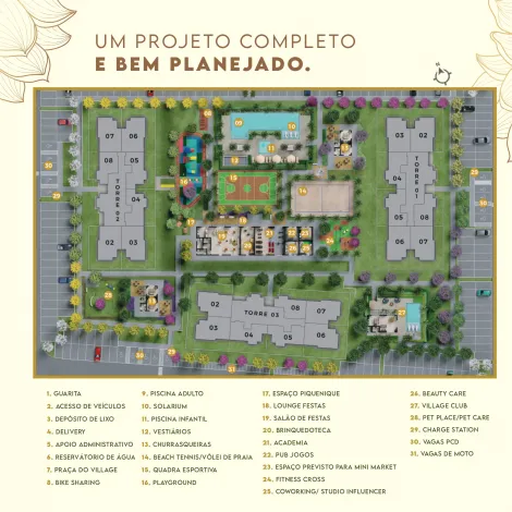 imagem 2 - Lançamento: Village Park - Apartamento de 63m² com 03 quartos à venda - Guaporés imagem 2 - Lançamento: Village Park - Apartamento de 63m² com 03 quartos à venda - Guaporés