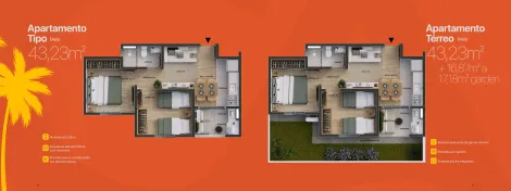imagem 5 - Lançamento: Califórnia Residence - Apartamento de 42m² com 02 quartos e varanda gourmet à venda - Geraldo Correia de Carvalho imagem 5 - Lançamento: Califórnia Residence - Apartamento de 42m² com 02 quartos e varanda gourmet à venda - Geraldo Correia de Carvalho