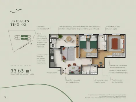 imagem 1 - Lançamento: Urben Mata Rara - Apartamento de 63m² com 02 quartos à venda - Vivendas da Mata imagem 1 - Lançamento: Urben Mata Rara - Apartamento de 63m² com 02 quartos à venda - Vivendas da Mata