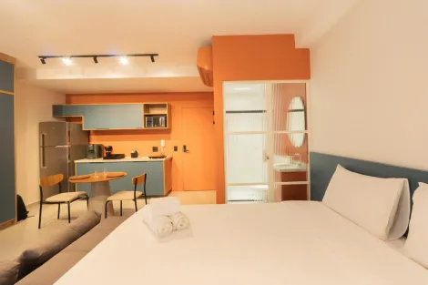 imagem 1 - Apartamento de 28m² Mobiliado de 01 quarto - Jardim Nova Aliança Sul imagem 1 - Apartamento de 28m² Mobiliado de 01 quarto - Jardim Nova Aliança Sul
