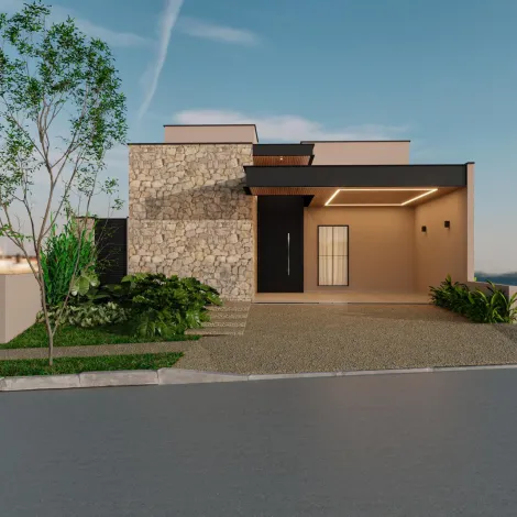 imagem 1 - Casa térrea de 160m² com 03 suítes à venda em condomínio - Quinta da Mata imagem 1 - Casa térrea de 160m² com 03 suítes à venda em condomínio - Quinta da Mata